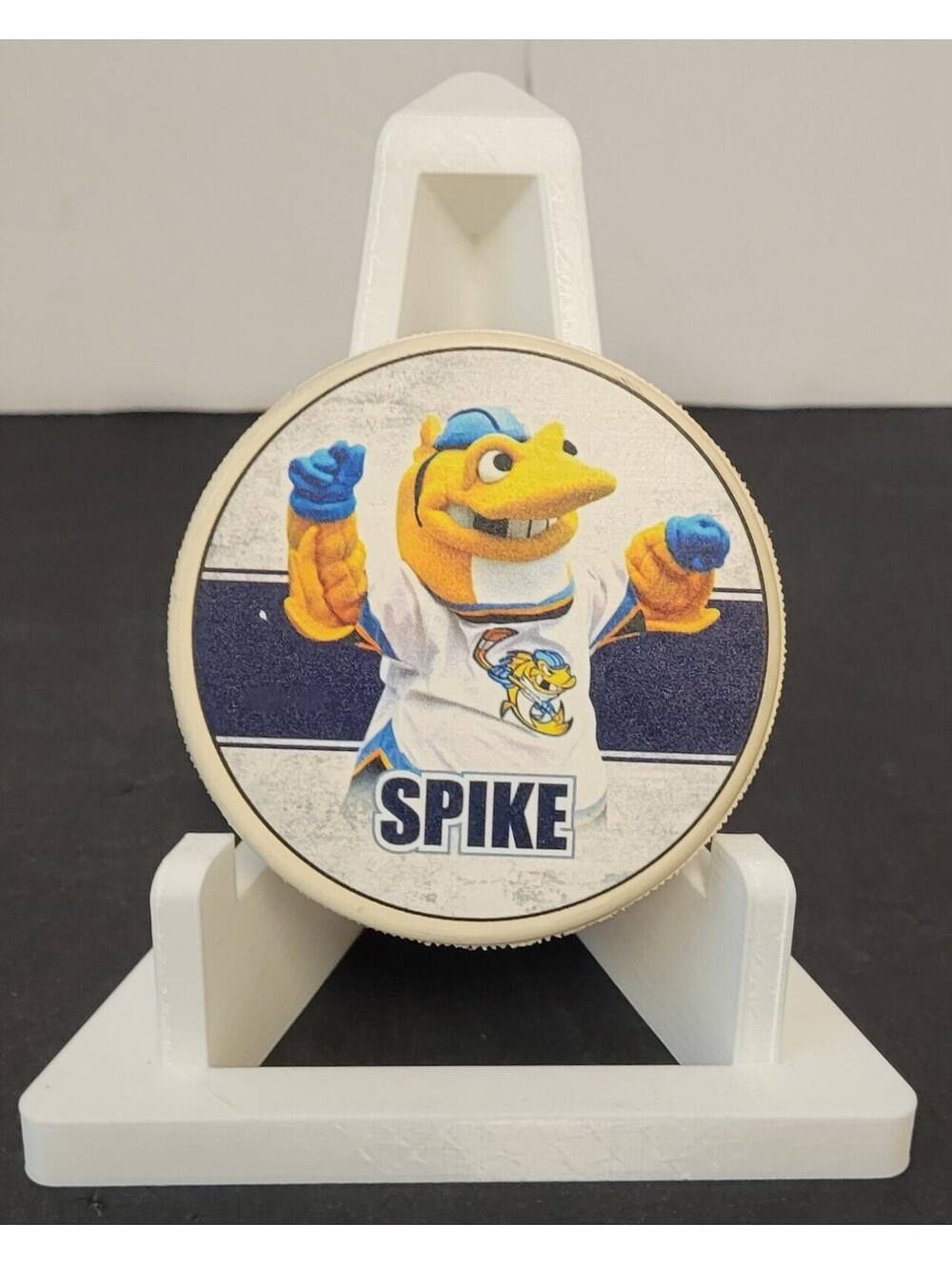 Toledo Walleye Spike Mascot Hockey Puck ECHL Inglasco w/Authentication Label